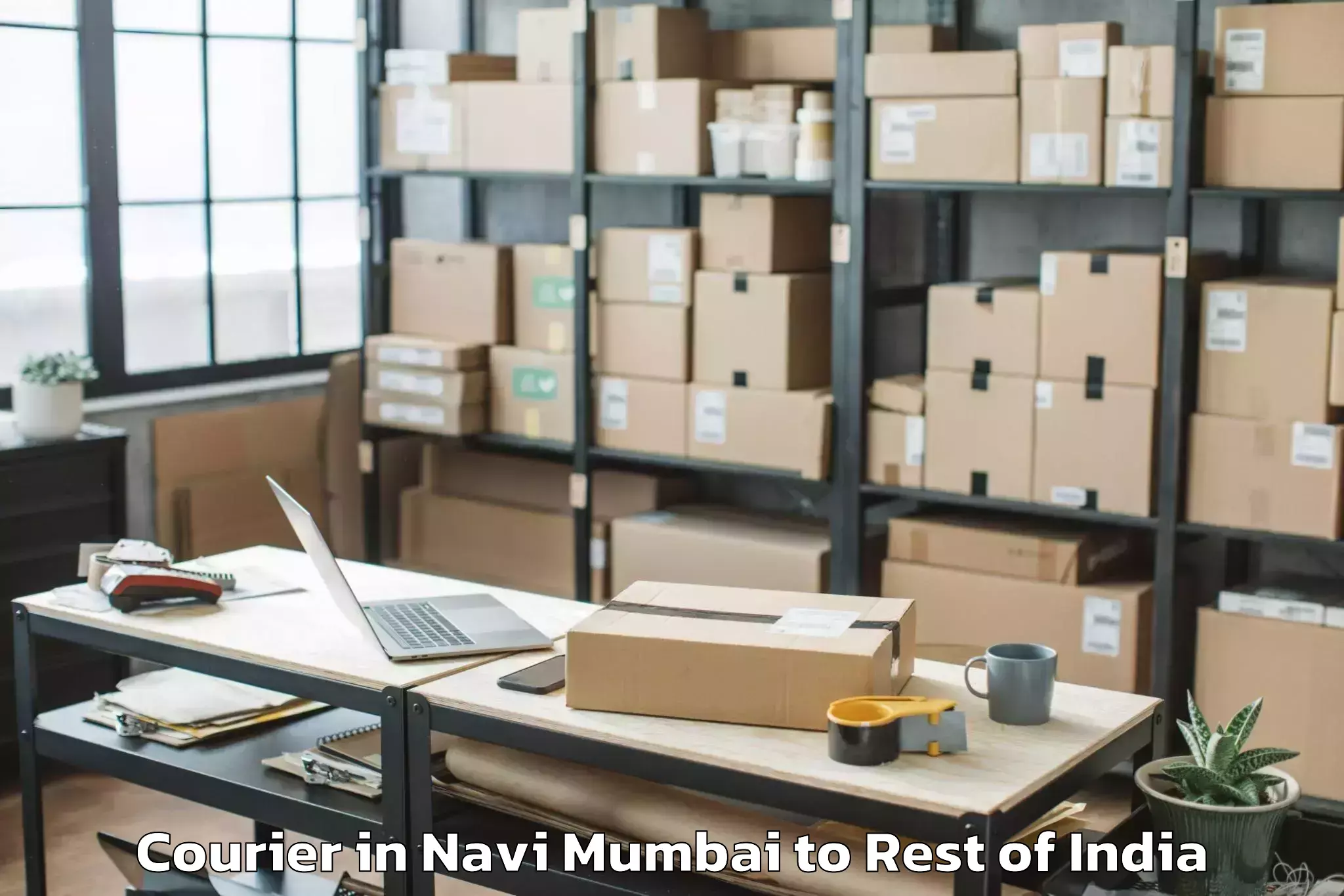 Leading Navi Mumbai to Burgampadu Courier Provider